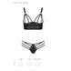 Комплект из эко-кожи с люверсами и ремешками Malwia Bikini black L/XL &mdash; Passion, бра и трусики 103660 фото 5