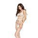 Бодістокінг Passion BS032 white, комбінезон, топ і велика сітка 101495 фото 4