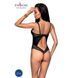 Боди из эко-кожи и кружева Loona Body black L/XL - Passion 102941 фото 2