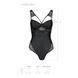 Боди из эко-кожи и кружева Loona Body black L/XL - Passion 102941 фото 5