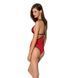 Полупрозрачное боди с кружевом Passion PEONIA BODY S/M red 106331 фото 2