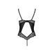 Боди из эко-кожи и кружева Loona Body black L/XL - Passion 102941 фото 4