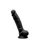 Фалоімітатор SilexD Johnny Black (MODEL 1 size 7in), двошаровий, силікон+Silexpan, діаметр 3,8см 108844 фото 1