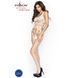 Бодістокінг Passion BS032 white, комбінезон, топ і велика сітка 101495 фото 1