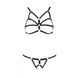 Комплект білизни зі стреп Passion Exclusive ARMANDA SET S/M, black 104331 фото 5