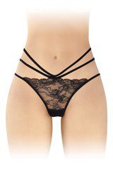Трусики з відкритою попкою Fashion Secret Nadia Black 102071 фото