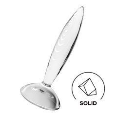 Скляна анальна пробка Satisfyer Sparkling Crystal, дуже міцна, термостійка 106624 фото
