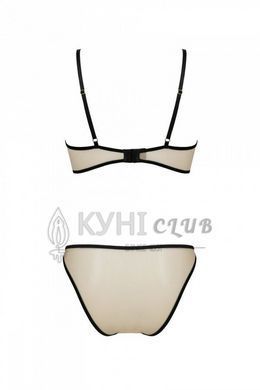 Комплект Passion LORINA SET, XXL/XXXL, beige, бюстгальтер та трусики 107720 фото