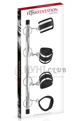 Фиксатор для рук и ног Fetish Tentation Submission bar with 4 cuffs 102524 фото