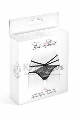 Трусики з відкритою попкою Fashion Secret Nadia Black 102071 фото