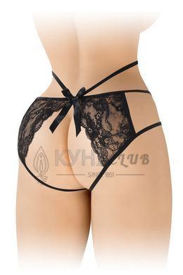 Трусики з відкритою попкою Fashion Secret Nadia Black 102071 фото