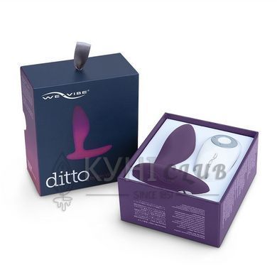 Анальна смарт-вібропробка We-Vibe Ditto Purple з пультом ДК 109382 фото