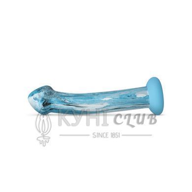 Стеклянный дилдо Gildo Ocean Ripple, объемная головка, идеально для точки G 106907 фото