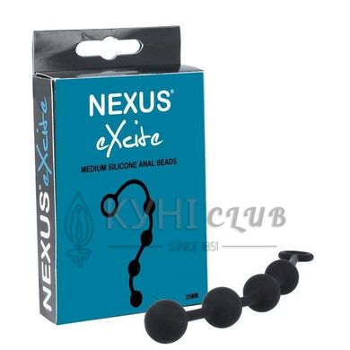 Анальні кульки Nexus Excite Medium Anal Beads, силікон, макс. діаметр 2,5см 100687 фото