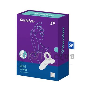 Вібратор на палець Satisfyer Bold Lover White, гнучкий 104698 фото