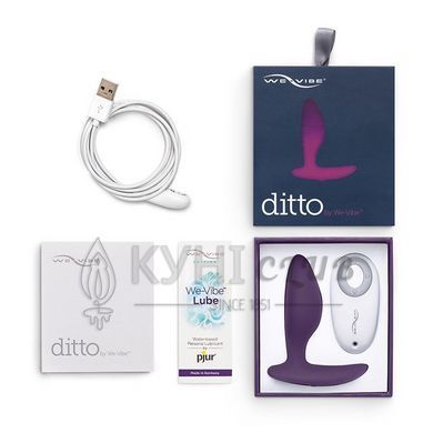 Анальна смарт-вібропробка We-Vibe Ditto Purple з пультом ДК 109382 фото