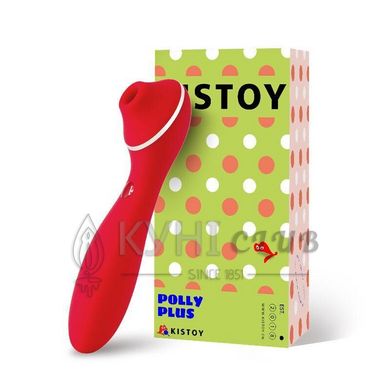 Вакуумний вібратор KISTOY Polly Plus Red, Червоний 102798 фото