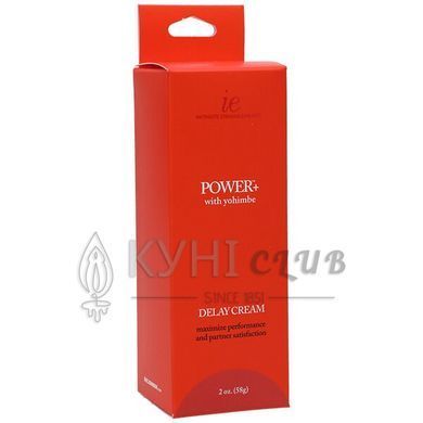 Мощный крем-пролонгатор с экстрактом Йохимбе Doc Johnson Power+ with Yohimbe Delay Cream (56 грамм) 102424 фото