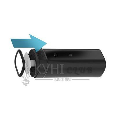 Мастурбатор Kiiroo Onyx +, 10 стисних кілець, не треба рухати, теледільдоніка 101996 фото