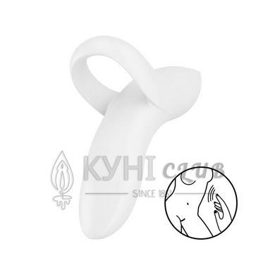 Вібратор на палець Satisfyer Bold Lover White, гнучкий 104698 фото