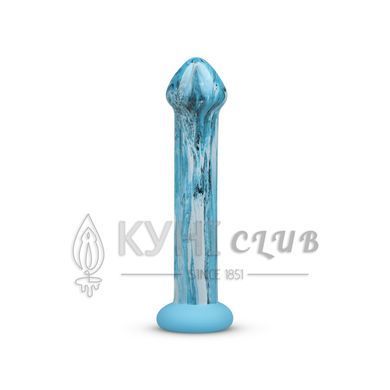 Стеклянный дилдо Gildo Ocean Ripple, объемная головка, идеально для точки G 106907 фото