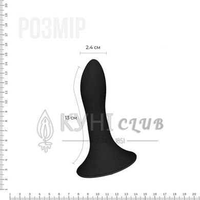 Дилдо з присоскою Adrien Lastic Hitsens 5 Black, відмінно для страпона, діаметр 2,4 см, довжина 13см 108851 фото