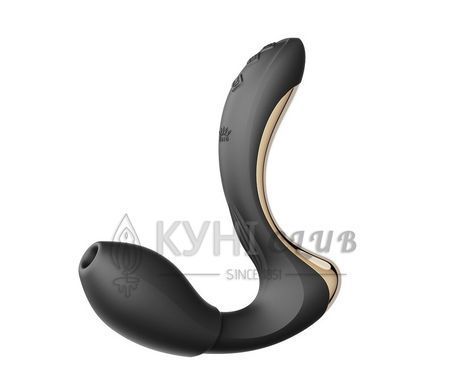 Вібратор-пульсатор з вакуумною насадкою Zalo &ndash; Talis G-Spot PulseWave Vibrator Obsidian Black 109882 фото