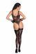 Боді Noir Handmade F242 Tulle body with patterned flock embroidery, L 108151 фото 2