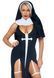 Костюм монашки-грішниці Leg Avenue Sultry Sinner L, сукня, головний убір, комір 105896 фото 1