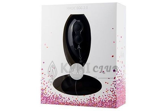 Віброяйце Alive Magic Egg 2.0 Black із пультом ДУ 101412 фото