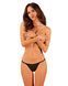 Прозорі стрінги із мереживом Obsessive Celia Noir thong XL 105845 фото 1