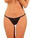 Прозорі стрінги із мереживом Obsessive Celia Noir thong XL 105845 фото 3