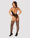 Бодистокинг Obsessive Bodystocking G324 S/M/L black, силуэтный рисунок 105229 фото 4