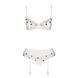 Сексуальний комплект з поясом для панчіх Passion LOVELIA SET L/XL, white 102640 фото 5