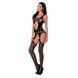 Бодистокинг Passion BS057 black, комбинезон, имитация чулок и пояса 100739 фото 3