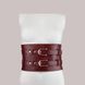 Шкіряний пояс для бондажу Liebe Seele Wine Red Waist Cuff, L Size 107464 фото 7