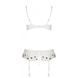 Сексуальний комплект з поясом для панчіх Passion LOVELIA SET L/XL, white 102640 фото 6