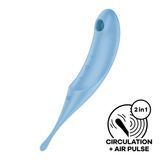 Вибратор для клитора с вакуумной стимуляцией Satisfyer Twirling Pro Blue 105745 фото