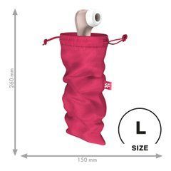 Мішечок для секс-іграшок Satisfyer Treasure Bag L, рожевий, на шнурку 109628 фото