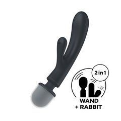 Вібратор-кролик з вібромасажером Satisfyer Triple Lover Grey, 3 мотори 106625 фото