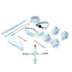 БДСМ-набір для початківців Liebe Seele Macaron 9pcs Bondage Kit-Mint, 9 предметів, мініванд 107516 фото