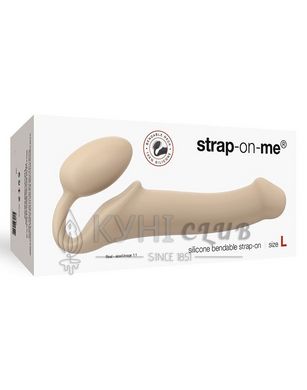 Безремневой страпон Strap-On-Me Flesh L, полностью регулируемый, диаметр 3,7см 101937 фото