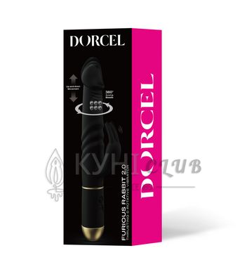 Вібратор Dorcel Furious Rabbit 2.0 зі зворотно-поступальними рухами головки, перезаряджуваний 102730 фото