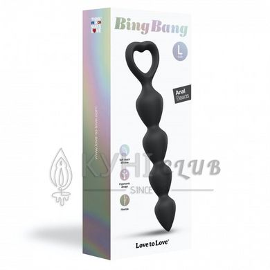 Анальний ланцюжок Love To Love BING BANG L - BLACK ONYX 103000 фото