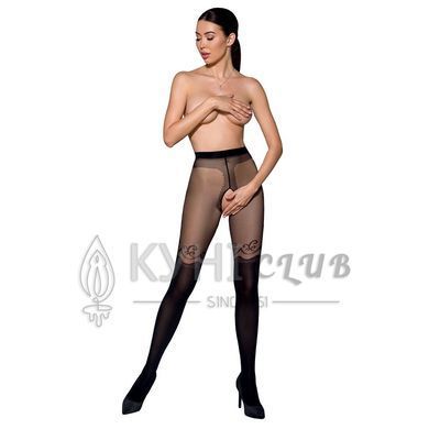 Колготки з відкритим доступом, подвійна щільність Passion TIOPEN 012 1/2 (20/40 den), black 103711 фото