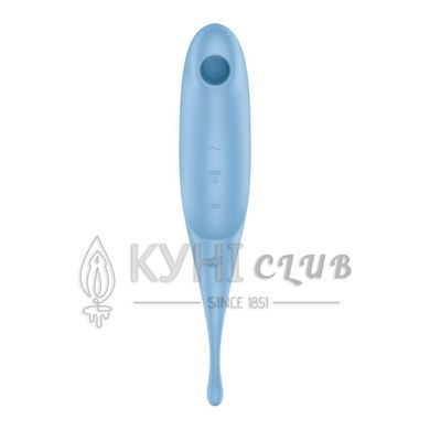 Вібратор для клітора з вакуумною стимуляцією Satisfyer Twirling Pro Blue 105745 фото