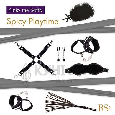 Подарунковий набір для BDSM RIANNE S — Kinky Me Softly Black: 8 предметів для задоволення 108623 фото