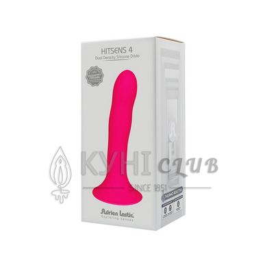 Дилдо з присоскою Adrien Lastic Hitsens 4 Pink, відмінно для страпона, діаметр 3,7см, довжина 17,8см 108852 фото