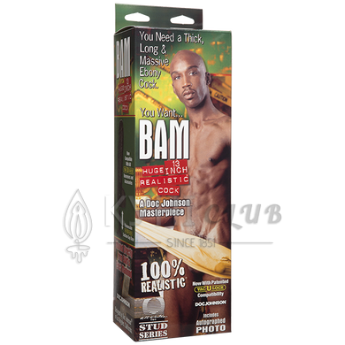 Фалоімітатор Doc Johnson BAM - Huge 13 Inch Realistic Cock 109374 фото