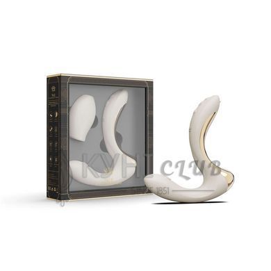 Вібратор-пульсатор з вакуумною насадкою Zalo &ndash; Talis G-Spot PulseWave Vibrator Ivory White 109883 фото